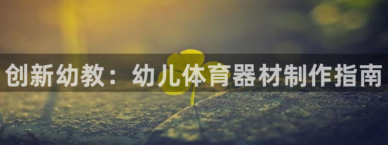 耀世平台主管代理:创新幼教:幼儿体育器材制作指南